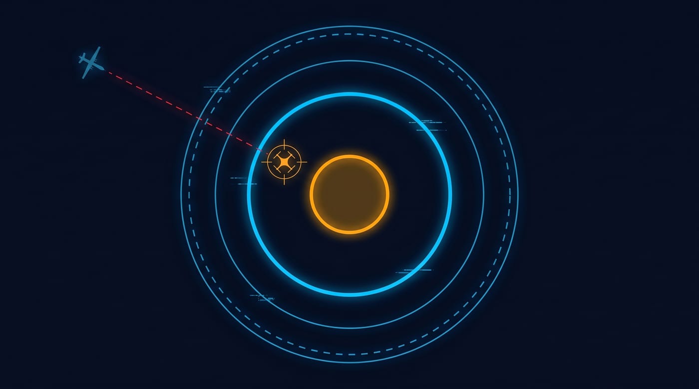 VOLKODAV active defense zones diagram